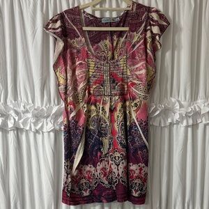 Unity World Wear Multicolor Patterned Top